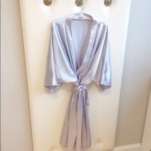 Kleinfeld Bridal Robe silk like material